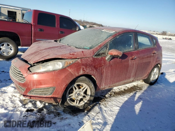 2018 Ford Fiesta SE with VIN 3FADP4EJ9JM104979, listed as a Copart auction lot 45969655 with Not Provided miles and Salvage Title. Bid and sale history available at DreamBid. Image 1.