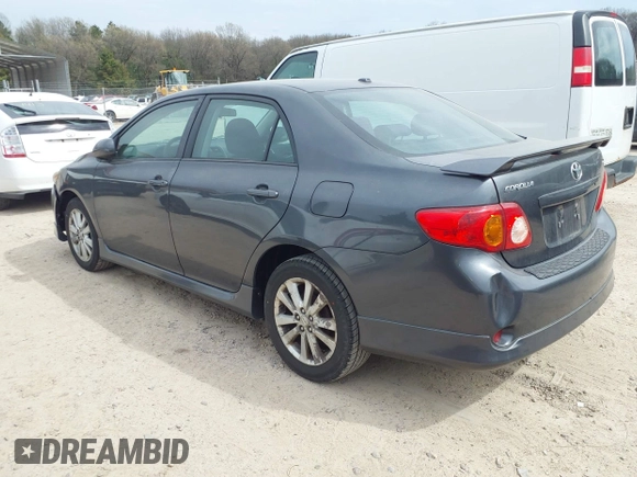 2009 Toyota Corolla with VIN 2T1BU40E99C107244, listed as a IAAI auction lot 42167737 with 164,550 mi miles. Bid and sale history available at carsss.com. Image 3.