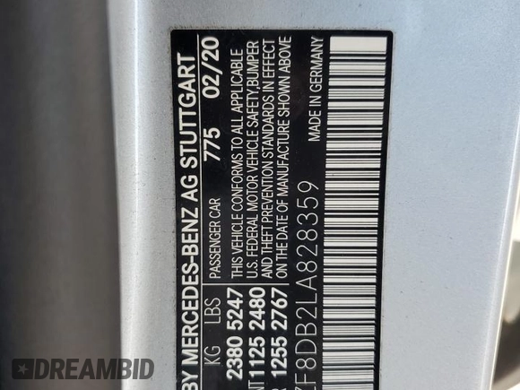 2020 Mercedes-Benz E 350 z VIN W1KZF8DB2LA828359, wystawiony jako Copart lot #55533875 z przebiegiem 120 930 mil mil oraz Szkoda całkowita • Salvage title. Historia ofert i sprzedaży dostępna na DreamBid. Obrazek 12.