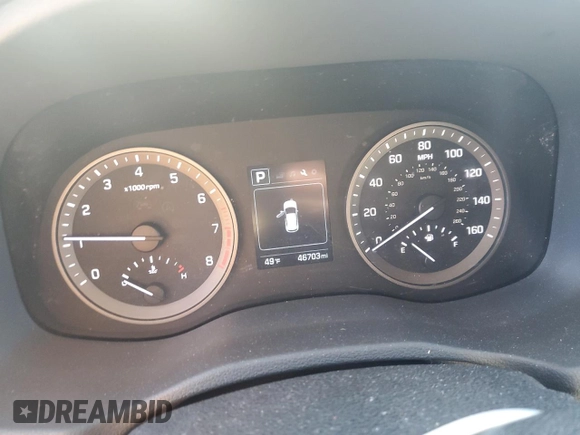 2018 Hyundai Tucson SE z VIN KM8J2CA43JU768692, wystawiony jako Copart lot #50586955 z przebiegiem 46 703 mil mil oraz Szkody całkowita. Historia ofert i sprzedaży dostępna na DreamBid. Obrazek 9.