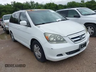 2006 Honda Odyssey EX-L z VIN 5FNRL386X6B042310, wystawiony jako IAAI lot #42472996 z przebiegiem 193 415 mil mil oraz . Historia ofert i sprzedaży dostępna na DreamBid. Obrazek 1.
