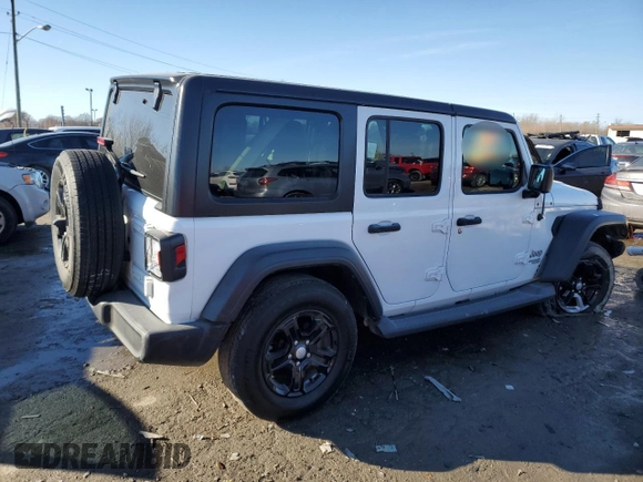 2018 Jeep Wrangler Unlimited Sport S with VIN 1C4HJXDN3JW302976, listed as a Copart auction lot 56457455 with 97,859 mi miles and Non repairable. Bid and sale history available at DreamBid. Image 3.