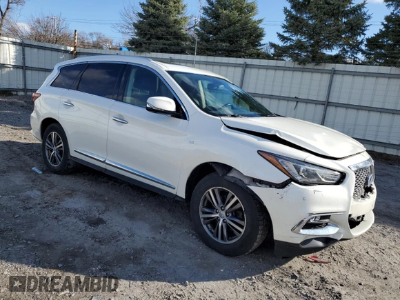 2018 Infiniti QX60 with VIN 5N1DL0MMXJC512432, listed as a Copart auction lot 52238655 with 84,821 mi miles and Salvage Title. Bid and sale history available at DreamBid. Image 4.