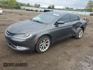 2015 Chrysler 200 C with VIN 1C3CCCEG8FN624446, listed as a Copart auction lot 49001465 with 157,663 mi miles and Salvage Title. Bid and sale history available at carsss.com. Image 1.