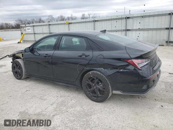 2025 Hyundai Elantra N Line z VIN KMHLR4DF5SU872495, wystawiony jako Copart lot #49594045 z przebiegiem 532 mil mil oraz Szkoda całkowita • Salvage title. Historia ofert i sprzedaży dostępna na DreamBid. Obrazek 2.