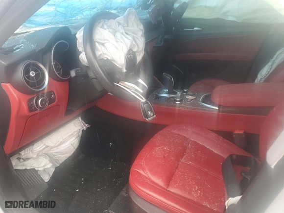 2020 Alfa Romeo Stelvio Ti with VIN ZASPAKBN9L7C76793, listed as a Copart auction lot 85367004 with 0 mi miles and Salvage Title. Bid and sale history available at carsss.com. Image 7.