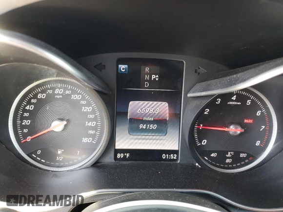 2016 Mercedes-Benz GLC 300 with VIN WDC0G4JB5GF091383, listed as a Copart auction lot 59009835 with 94,150 mi miles and Salvage title. Bid and sale history available at DreamBid. Image 9.