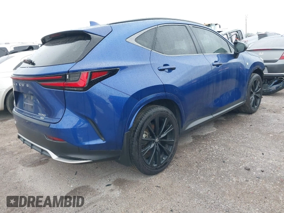 2024 Lexus NX 350 F Sport z VIN 2T2KGCEZXRC038413, wystawiony jako IAAI lot #42408034 z przebiegiem 31 912 mil mil oraz . Historia ofert i sprzedaży dostępna na DreamBid. Obrazek 4.