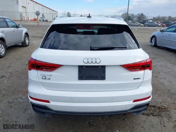 2023 Audi Q3 S line Premium Plus with VIN WA1EECF36P1140594, listed as a IAAI auction lot 41283650 with 14,793 mi miles. Bid and sale history available at carsss.com. Image 16.