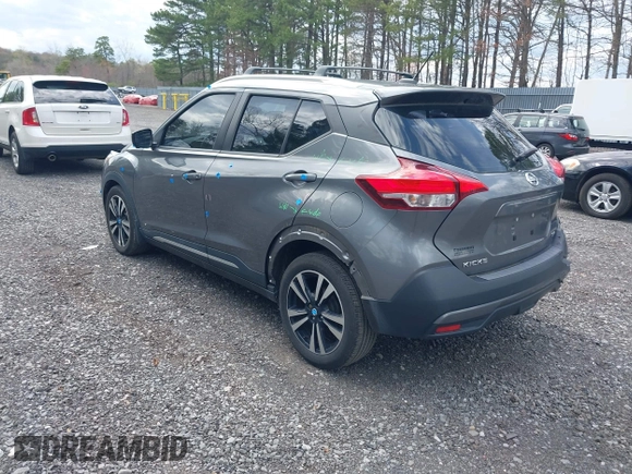 2019 Nissan Kicks SR with VIN 3N1CP5CU9KL503622, listed as a IAAI auction lot 42045362 with 69,000 mi miles. Bid and sale history available at carsss.com. Image 3.