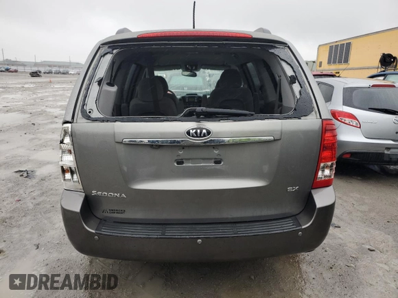 2012 Kia Sedona EX with VIN KNDMH4C70C6427156, listed as a Copart auction lot 50417654 with 121,012 mi miles and Salvage Title. Bid and sale history available at carsss.com. Image 6.