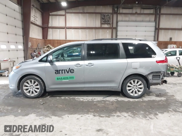 2013 Toyota Sienna LE with VIN 5TDJK3DC0DS056429, listed as a IAAI auction lot 41633193 with 167,321 mi miles and . Bid and sale history available at DreamBid. Image 14.