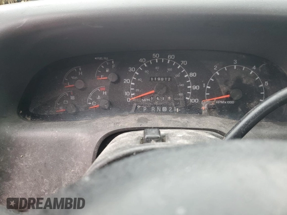 1999 Ford Super Duty F-250 XL with VIN 1FTNF20L1XEB96277, listed as a Copart auction lot 88293495 with 119,912 mi miles and Salvage Title. Bid and sale history available at carsss.com. Image 9.