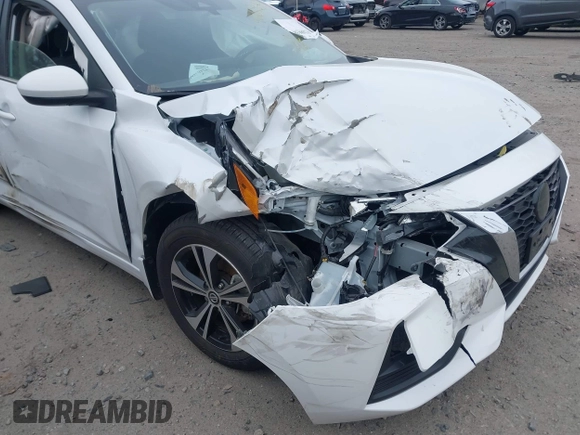 2022 Nissan Sentra SV z VIN 3N1AB8CV0NY314459, wystawiony jako IAAI lot #41268638 z przebiegiem Nie podano mil oraz . Historia ofert i sprzedaży dostępna na DreamBid. Obrazek 6.