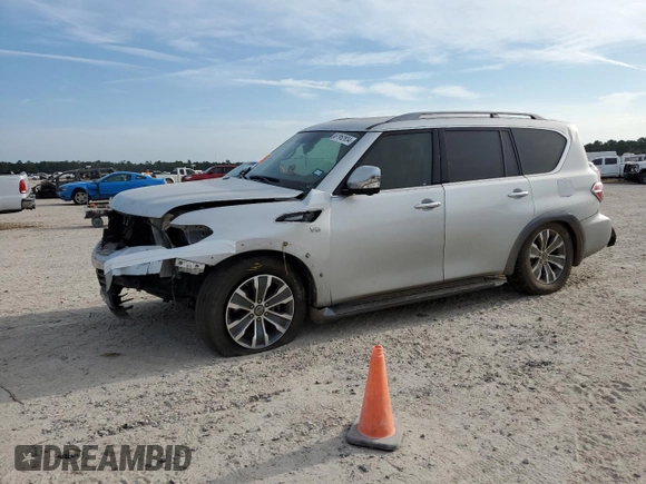 2019 Nissan Armada SV with VIN JN8AY2NC1K9585976, listed as a Copart auction lot 67952834 with 132,661 mi miles and Salvage Title. Bid and sale history available at carsss.com. Image 1.