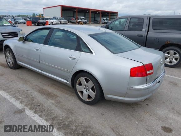 2004 Audi A8 L with VIN WAUML44E64N017817, listed as a IAAI auction lot 42174870 with 1 mi miles. Bid and sale history available at carsss.com. Image 3.
