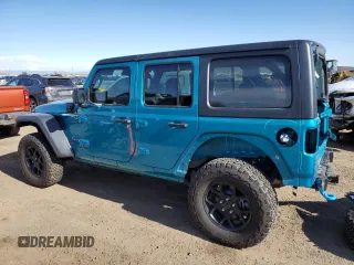 2024 Jeep Wrangler Willys z VIN 1C4RJXN67RW218280, wystawiony jako Copart lot #53845845 z przebiegiem 5 281 mil mil oraz Szkoda całkowita • Salvage title. Historia ofert i sprzedaży dostępna na DreamBid. Obrazek 2.