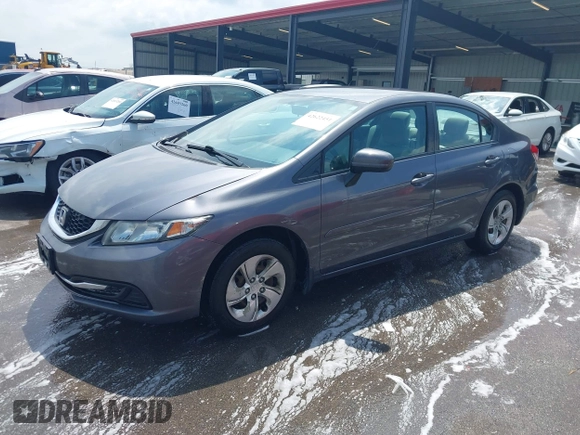 2015 Honda Civic LX with VIN 2HGFB2F59FH561578, listed as a IAAI auction lot 42622451 with 115,387 mi miles and . Bid and sale history available at DreamBid. Image 2.