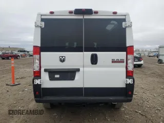 2020 Ram ProMaster Cargo with VIN 3C6TRVAGXLE105580, listed as a Copart auction lot 86337274 with 74,676 mi miles and Salvage Title. Bid and sale history available at DreamBid. Image 6.
