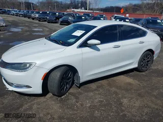 2015 Chrysler 200 C with VIN 1C3CCCEG0FN584234, listed as a IAAI auction lot 41867165 with 107,366 mi miles. Bid and sale history available at carsss.com. Image 2.