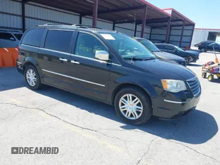 2010 Chrysler Town & Country Limited with VIN 2A4RR6DX2AR136896, listed as a IAAI auction lot 41940288 with 1 mi miles. Bid and sale history available at carsss.com. Image 1.