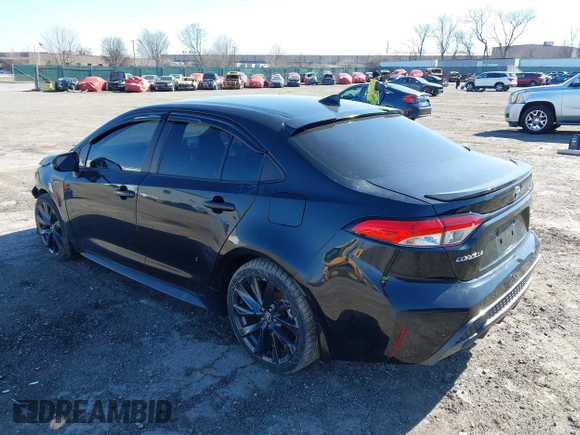 2020 Toyota Corolla SE with VIN 5YFS4RCE3LP017491, listed as a IAAI auction lot 41695797 with 59,569 mi miles. Bid and sale history available at carsss.com. Image 3.