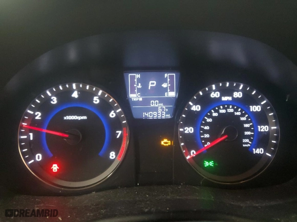 2017 Hyundai Accent SE with VIN KMHCT4AE8HU342818, listed as a Copart auction lot 53942395 with 140,933 mi miles and Clean Title. Bid and sale history available at carsss.com. Image 9.