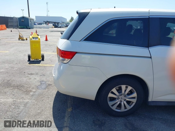 2015 Honda Odyssey EX-L with VIN 5FNRL5H67FB017554, listed as a IAAI auction lot 41974821 with 76,130 mi miles and . Bid and sale history available at carsss.com. Image 8.
