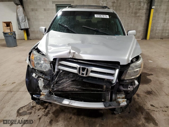 2006 Honda Pilot EX-L with RES with VIN 2HKYF18636H507440, listed as a Copart auction lot 47067815 with 0 mi miles and Salvage Title. Bid and sale history available at carsss.com. Image 5.