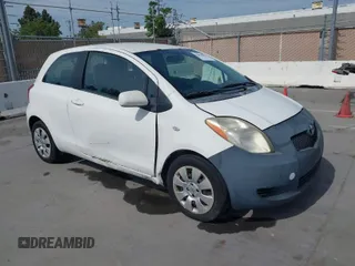 2007 Toyota Yaris with VIN JTDJT923875108158, listed as a IAAI auction lot 42055807 with 248,741 mi miles. Bid and sale history available at carsss.com. Image 1.