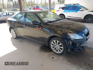 2007 Lexus IS 250 with VIN JTHCK262372010319, listed as a IAAI auction lot 41993571 with 76,699 mi miles. Bid and sale history available at carsss.com. Image 1.