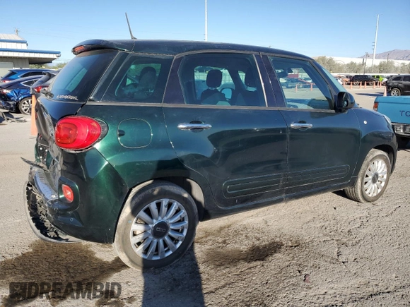 2014 FIAT 500L Easy with VIN ZFBCFABH1EZ023992, listed as a Copart auction lot 76139854 with 131,118 mi miles and Salvage Title. Bid and sale history available at carsss.com. Image 3.