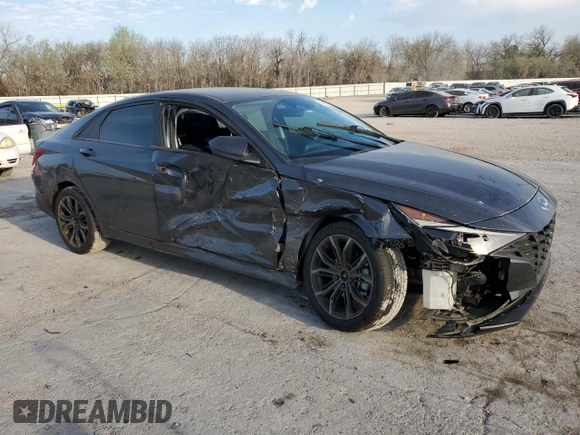 2021 Hyundai Elantra SEL with VIN 5NPLM4AGXMH025713, listed as a Copart auction lot 50679465 with 33,533 mi miles and Salvage Title. Bid and sale history available at carsss.com. Image 4.