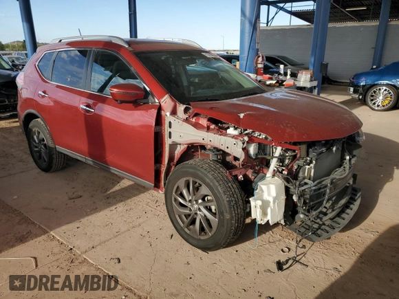 2016 Nissan Rogue SV with VIN KNMAT2MT9GP708518, listed as a Copart auction lot 51318855 with 102,800 mi miles and Salvage Title. Bid and sale history available at DreamBid. Image 4.