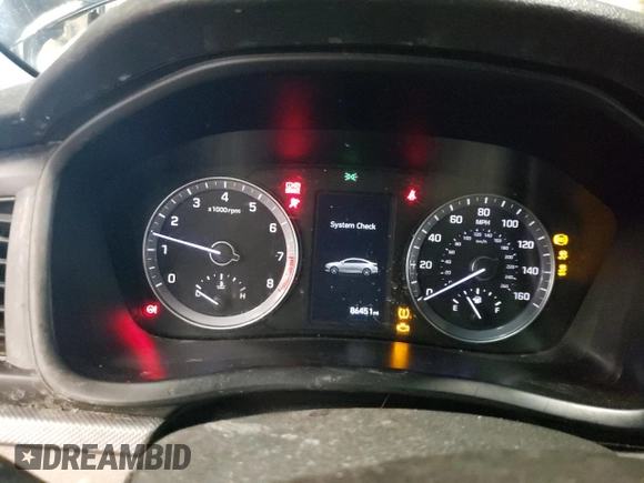 2019 Hyundai Sonata SEL with VIN 5NPE34AF4KH754077, listed as a Copart auction lot 54546405 with 86,451 mi miles and Salvage Title. Bid and sale history available at DreamBid. Image 9.