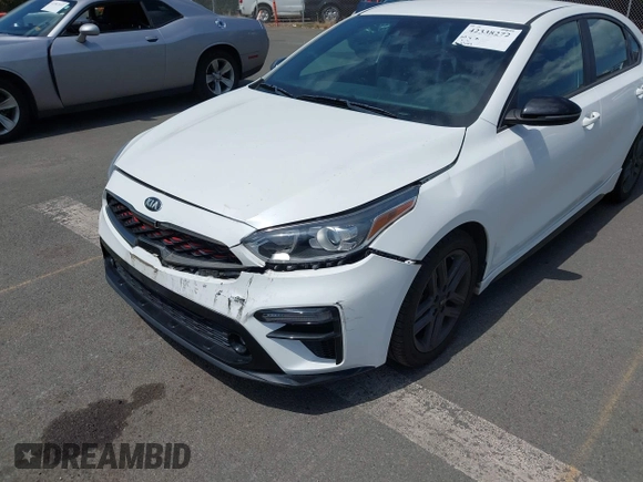 2021 Kia Forte GT-Line with VIN 3KPF34AD0ME393490, listed as a IAAI auction lot 42338272 with 23,101 mi miles and . Bid and sale history available at DreamBid. Image 17.