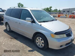2003 Honda Odyssey EX-L z VIN 5FNRL18053B088851, wystawiony jako IAAI lot #42197114 z przebiegiem 219 456 mil mil oraz . Historia ofert i sprzedaży dostępna na DreamBid. Obrazek 1.