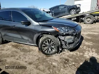 2020 Ford Escape Titanium with VIN 1FMCU9J92LUB45598, listed as a Copart auction lot 42088215 with 65,578 mi miles and Salvage title. Bid and sale history available at DreamBid. Image 12.