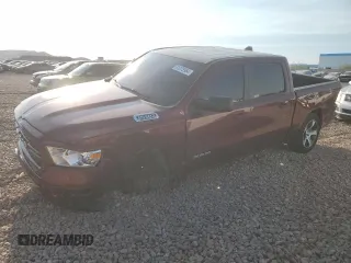 2019 Ram 1500 Tradesman with VIN 1C6RREGT7KN683614, listed as a Copart auction lot 71275954 with 74,754 mi miles and Salvage Title. Bid and sale history available at carsss.com. Image 1.