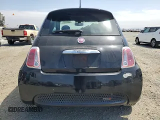 2017 FIAT 500e with VIN 3C3CFFGE5HT524117, listed as a Copart auction lot 58864585 with 65,393 mi miles and Salvage title. Bid and sale history available at DreamBid. Image 6.