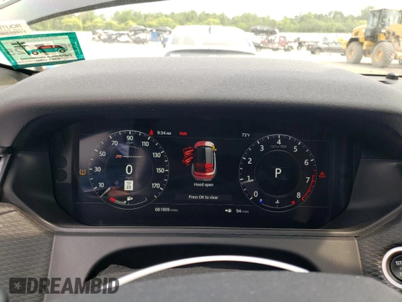 2018 Land Rover Range Rover Velar R-Dynamic SE z VIN SALYL2RV4JA718725, wystawiony jako Copart lot #59784795 z przebiegiem 81 909 mil mil oraz Szkoda całkowita • Salvage title. Historia ofert i sprzedaży dostępna na DreamBid. Obrazek 9.