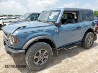 2024 Ford Bronco Big Bend с VIN 1FMDE7AH6RLB30212, выставлен на аукционе Copart как лот 60987595 с пробегом 1 443 миль миль и Списание • Salvage title. История ставок и продаж доступна на DreamBid. Изображение 1.