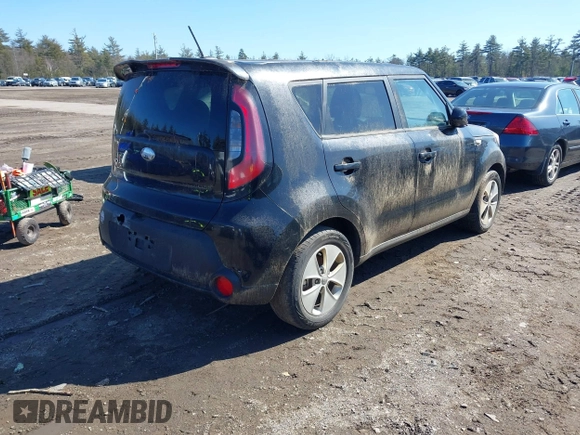 2014 Kia Soul with VIN KNDJN2A29E7042800, listed as a IAAI auction lot 41782186 with 189,270 mi miles. Bid and sale history available at carsss.com. Image 4.