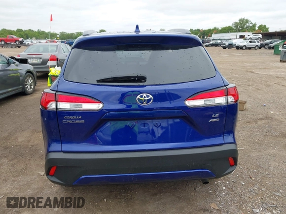 2022 Toyota Corolla Cross LE with VIN 7MUCAABG1NV042004, listed as a IAAI auction lot 42352160 with 58,442 mi miles and . Bid and sale history available at DreamBid. Image 17.