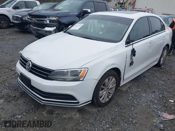 2015 Volkswagen Jetta Sedan 1.8T SE with VIN 3VWD17AJ6FM237674, listed as a IAAI auction lot 41613054 with 71,325 mi miles. Bid and sale history available at carsss.com. Image 17.