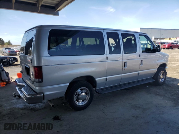 2010 Ford Econoline Passenger XL with VIN 1FMNE1BW3ADA25124, listed as a Copart auction lot 56899235 with 244,010 mi miles and Salvage title. Bid and sale history available at DreamBid. Image 3.