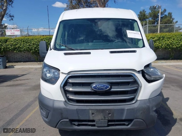 2020 Ford Transit Cargo Van with VIN 1FTBR1C83LKA59378, listed as a IAAI auction lot 41920660 with 97,068 mi miles. Bid and sale history available at carsss.com. Image 12.