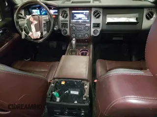2015 Ford Expedition Platinum with VIN 1FMJU1MT5FEF18003, listed as a Copart auction lot 50179905 with 127,758 mi miles and Salvage title. Bid and sale history available at DreamBid. Image 8.