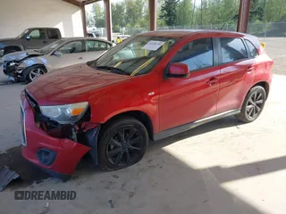 2014 Mitsubishi Outlander Sport ES with VIN 4A4AP3AU4EE004073, listed as a IAAI auction lot 42100709 with 170,788 mi miles. Bid and sale history available at carsss.com. Image 17.