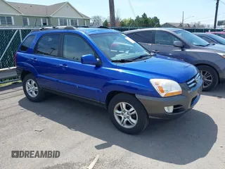 2006 Kia Sportage LX with VIN KNDJF723167214580, listed as a IAAI auction lot 42126184 with 125,434 mi miles and . Bid and sale history available at carsss.com. Image 1.